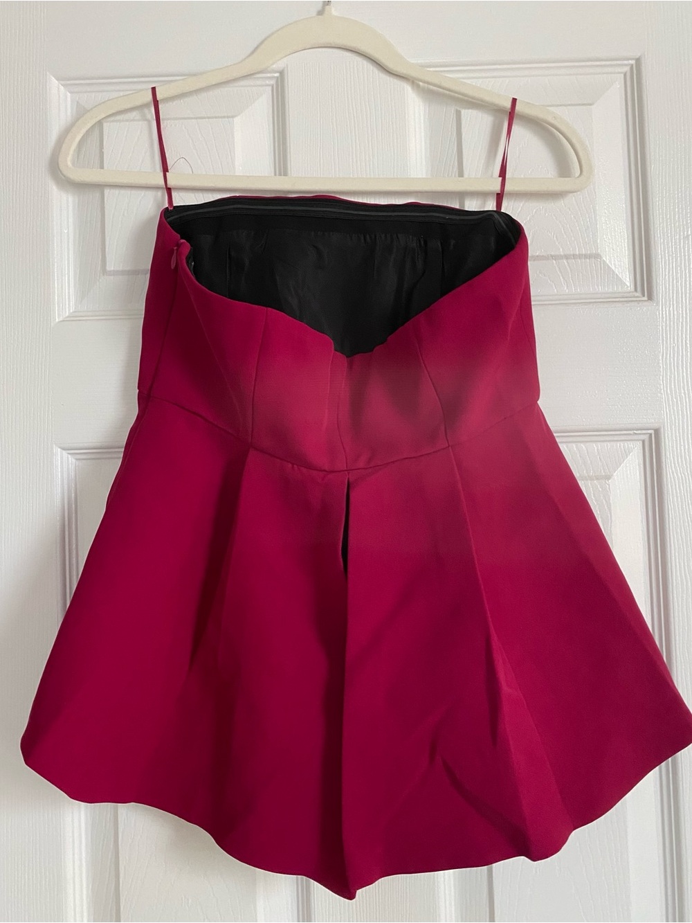 Zara Strapless Flared Peplum Top - Picture 2 of 3